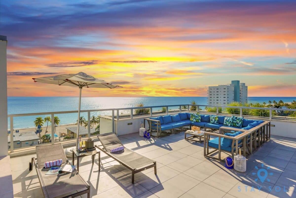 Tropical Oasis - Rooftop Pool- Near Beach - Gym Холивуд Екстериор снимка