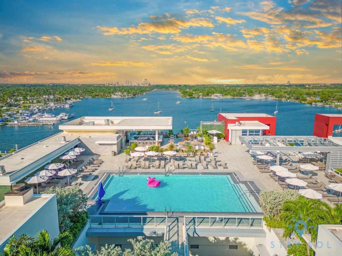 Tropical Oasis - Rooftop Pool- Near Beach - Gym Холивуд Екстериор снимка